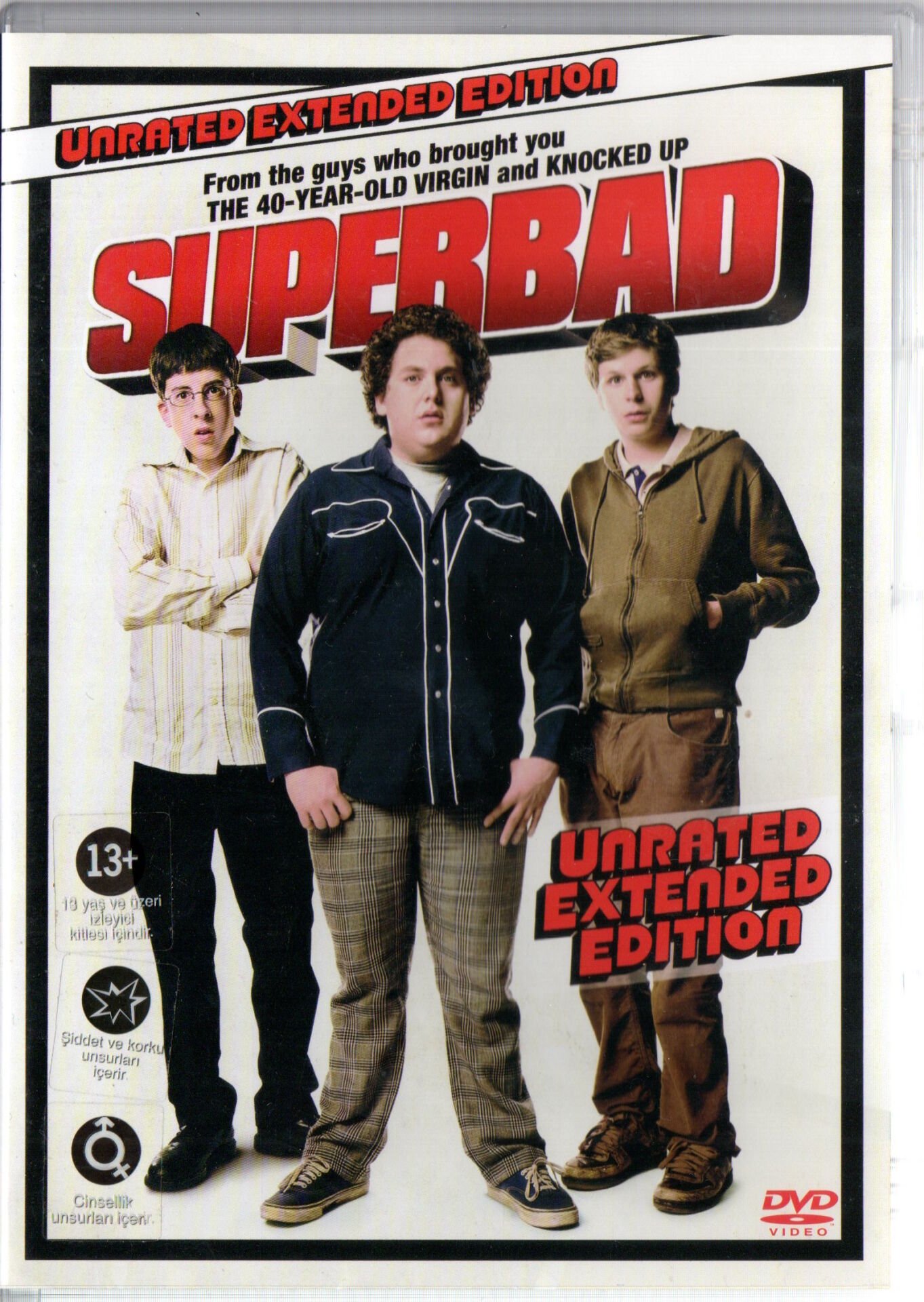 SUPERBAD - UNRATED EXTENDED EDITION - JONAH HILL, MICHAEL CERA- DVD 2.EL