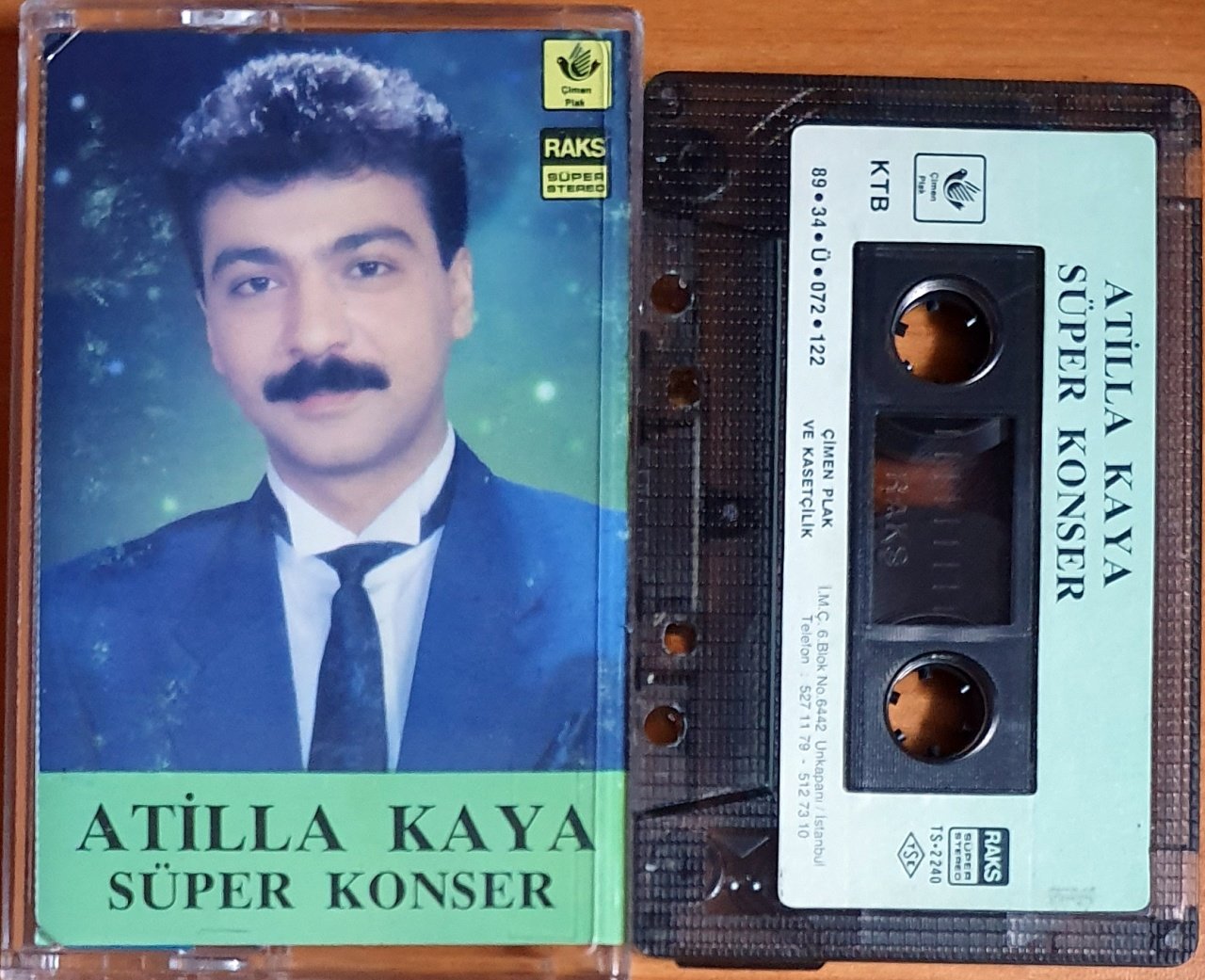 ATİLLA KAYA - SÜPER KONSER (1989) - KASET ÇİMEN 2.EL