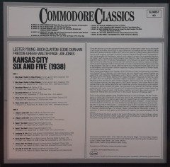 KANSAS CITY SIX AND FIVE - 1938 - LESTER YOUNG - PLAK 2.EL