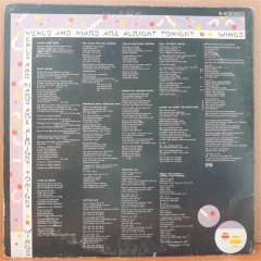 WINGS (PAUL McCARTNEY) - VENUS AND MARS (1975) - LP POSTER İLAVELİ PLAK 2.EL