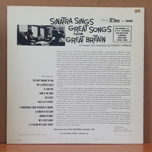FRANK SINATRA - SINGS GREAT SONGS FROM GREAT BRITAIN (1985) - LP 2.EL PLAK