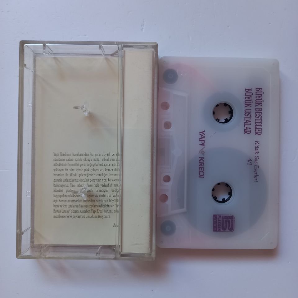BÜYÜK BESTELER BÜYÜK USTALAR - KLASİK SAZ ESERLERİ / 4/1 - KASET 2.EL