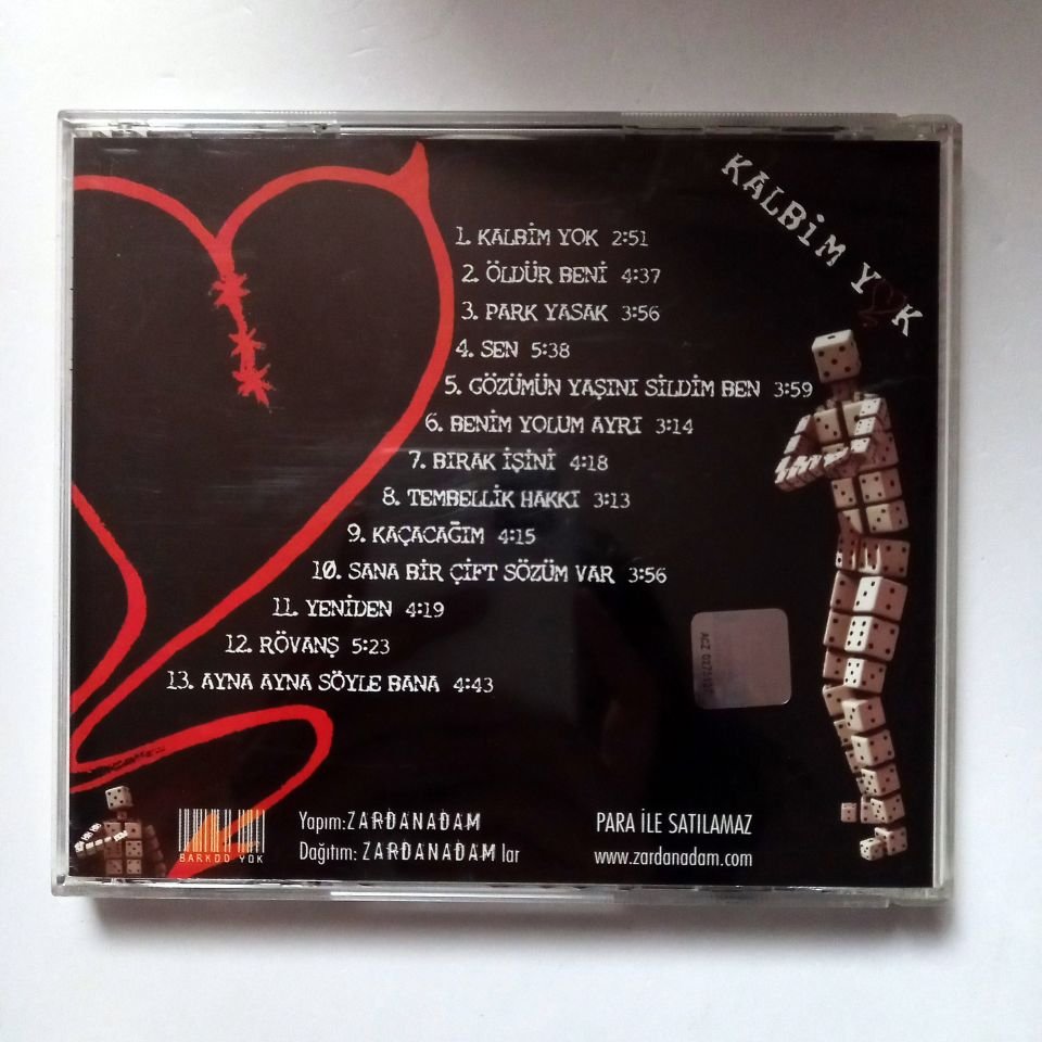ZARDANADAM - KALBİM YOK (2006) CD 2.EL