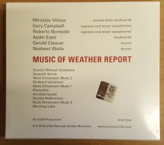MIROSLAV VITOUS MUSIC OF WEATHER REPORT CD 2016 ECM RECORDS SIFIR