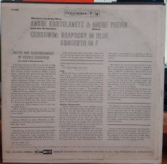 GERSHWIN: RHAPSODY IN BLUE, CONCERTO IN F, ANDREA PREVIN, ANDRE KOSTELANETZ - PLAK 2.EL