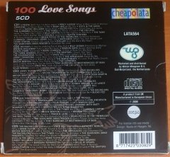 100 LOVE SONGS / PERCY SLEDGE, KOOL & THE GANG, THE DRIFTERS, THE SUPREMES, HAROLD MELVIN & THE BLUENOTES, MARVIN GAYE (2006) - 5CD 2.EL