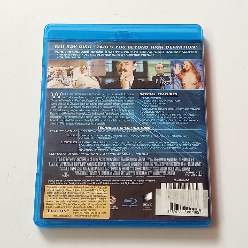 THE PINK PANTHER  - STEVE MARTIN, KEVIN KLINE, JEAN RENO, BEYONCE KNOWLES, YÖN.: SHAWN LEVY - BLU-RAY 2. EL