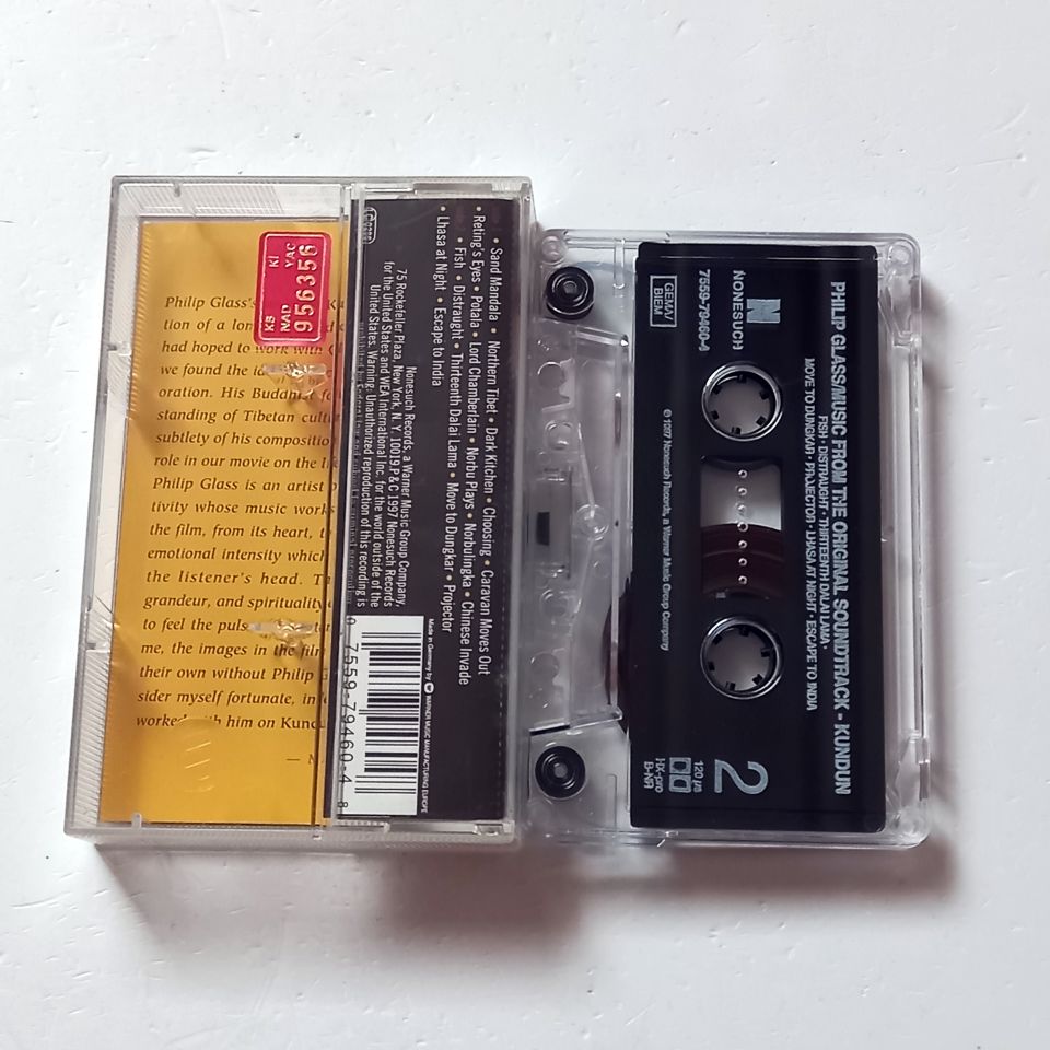 PHILIP GLASS – KUNDUN (MUSIC FROM THE ORIGINAL SOUNDTRACK) (1997) - KASET 2.EL