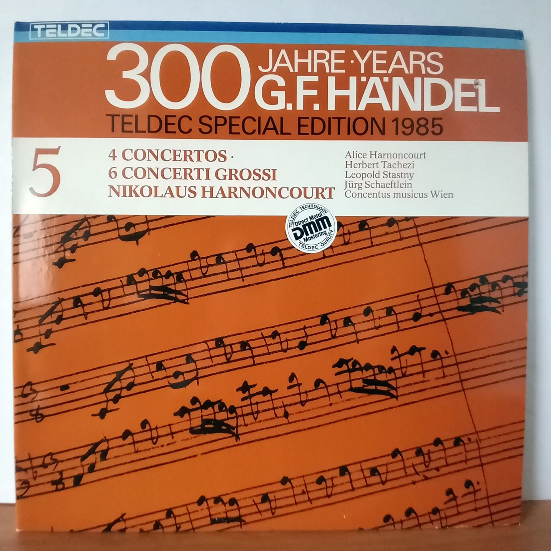 HANDEL / 4 CONCERTOS - 6 CONCERTI GROSSI / NIKOLAUS HARNONCOURT, CONCENTUS MUSICUS WIEN (1984) - 2LP 2.EL PLAK