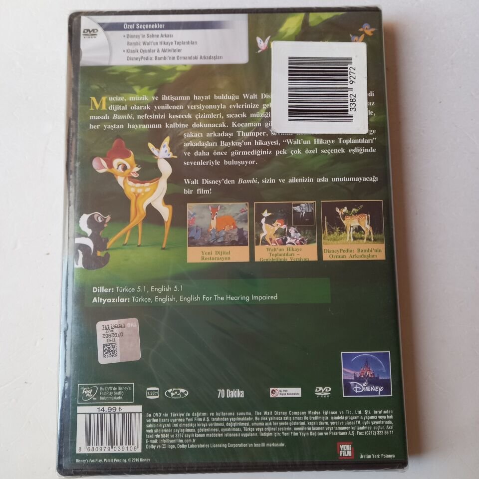 BAMBİ - DVD AMBALAJINDA SIFIR