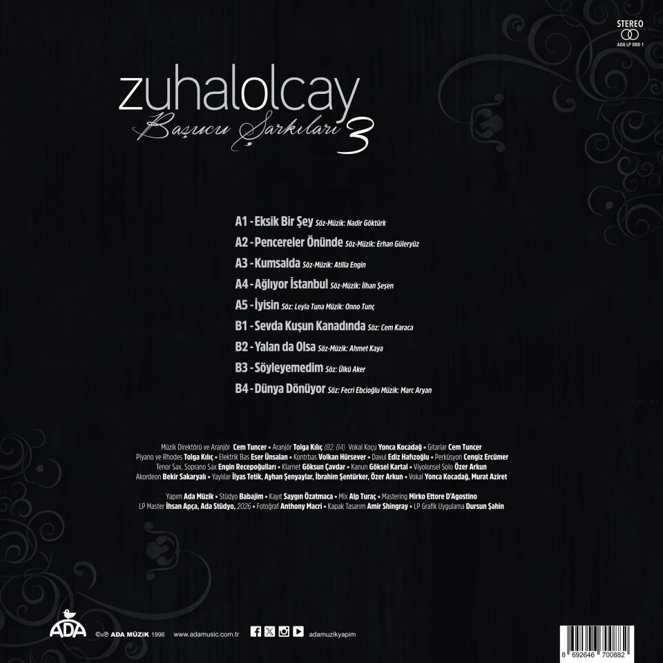 ZUHAL OLCAY - BAŞUCU ŞARKILARI (2015) - LP 2026 BASIM SIFIR PLAK