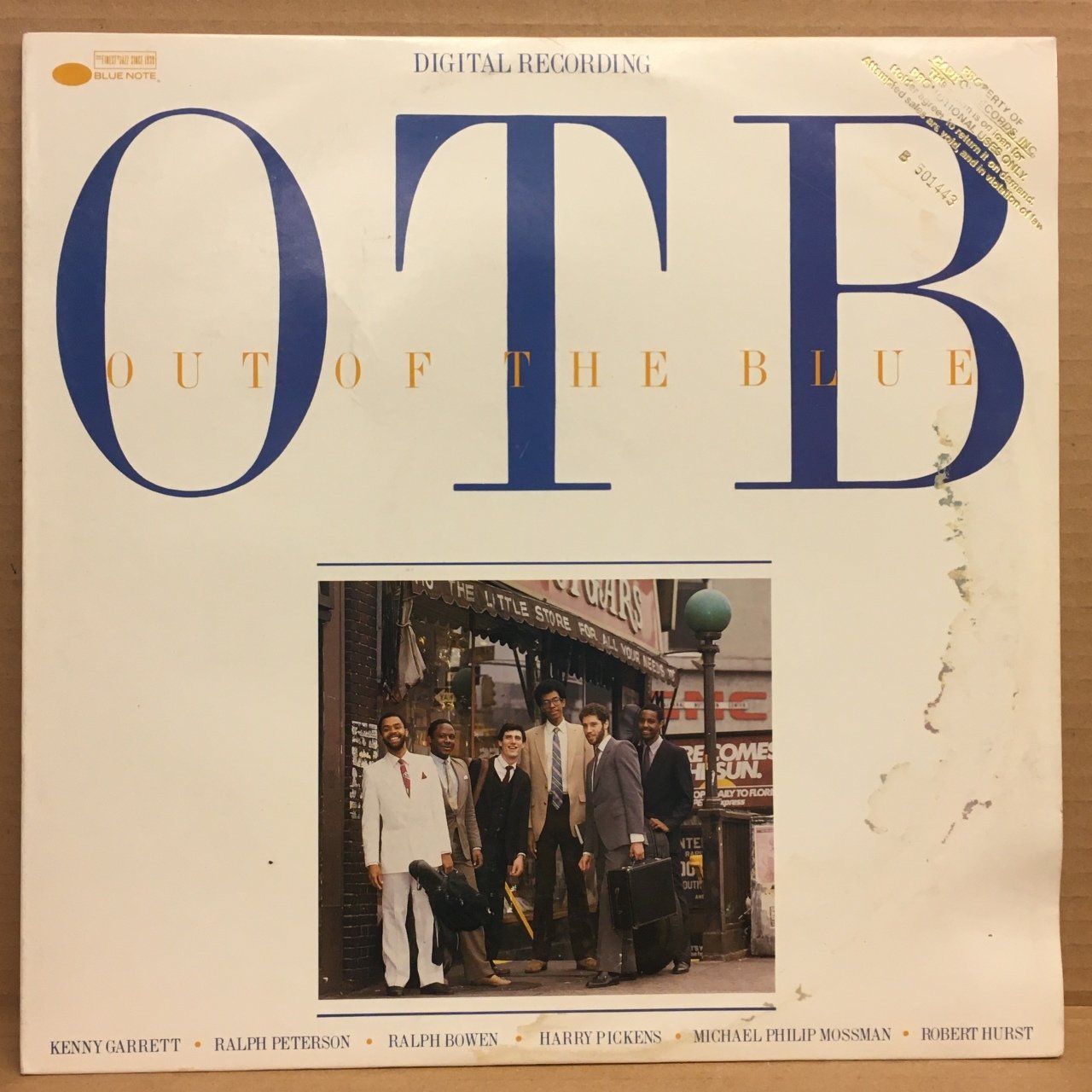 OTB OUT OF THE BLUE KENNY GARRETT RALPH PETERSON 1985 2.EL PLAK BLUE NOTE