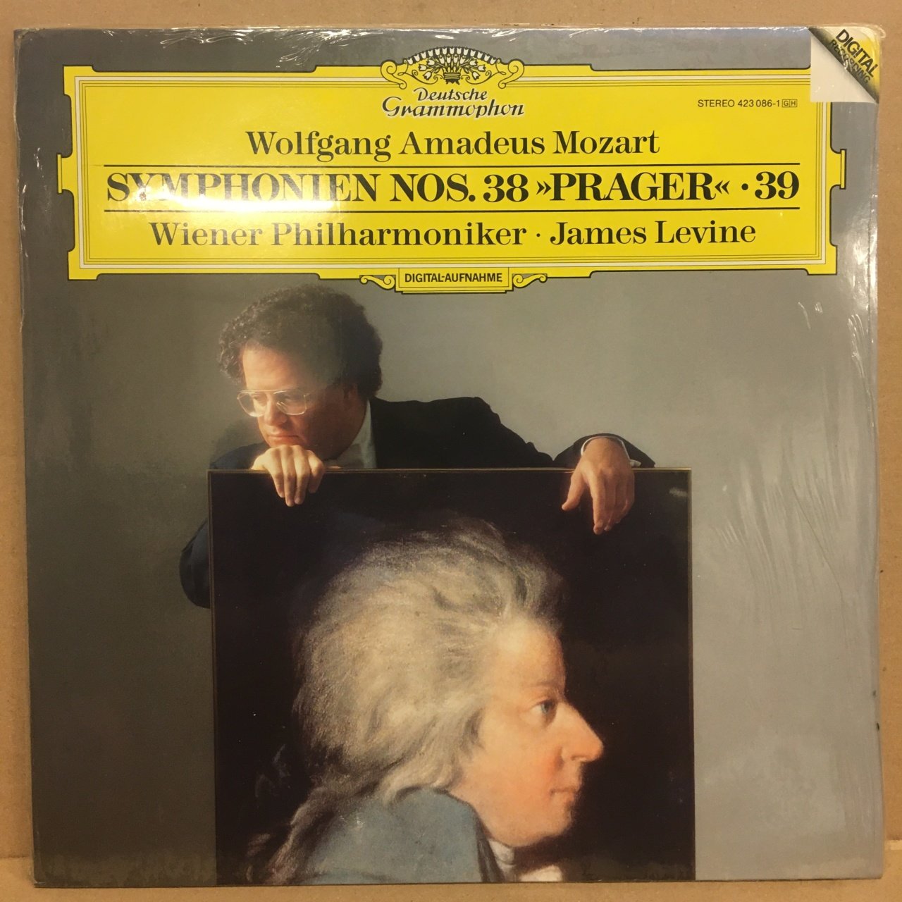 MOZART SYMPHONY NO 38 & 39 WIENER PHIL. JAMES LEVINE 1987 SIFIR PLAK