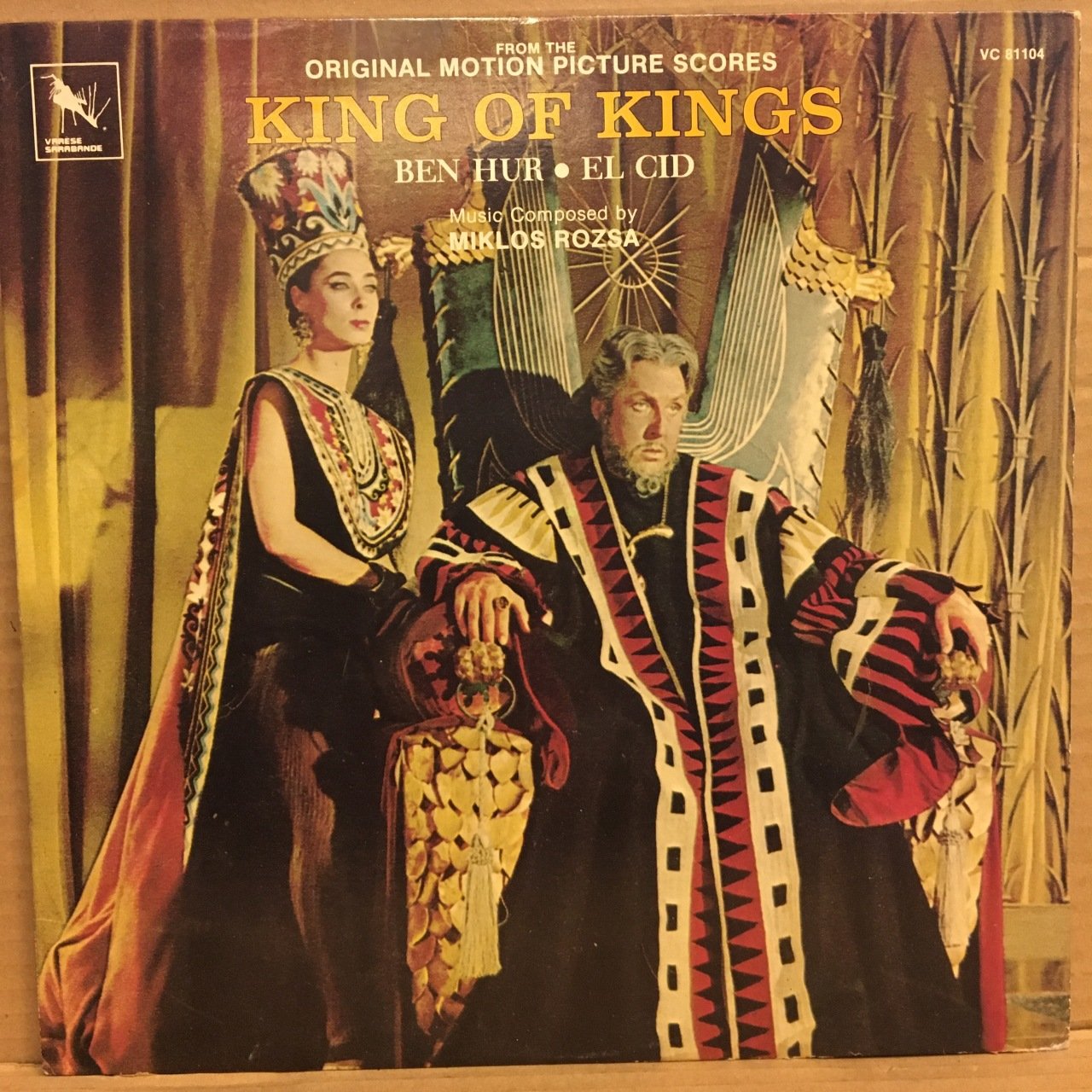 KING OF KINGS / BEN HUR / EL CID - SELECTED SOUNDTRACKS / MUSIC BY MIKLOS ROZSA (1979) - LP 2.EL PLAK