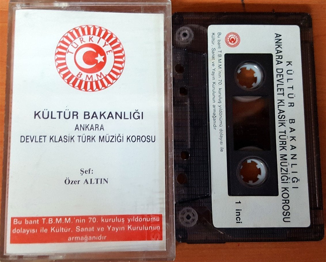 KÜLTÜR BAKANLIĞI ANKARA DEVLET KLASİK TÜRK MÜZİĞİ KOROSU - ŞEF: ÖZER ALTIN PROMO KASET 2.EL