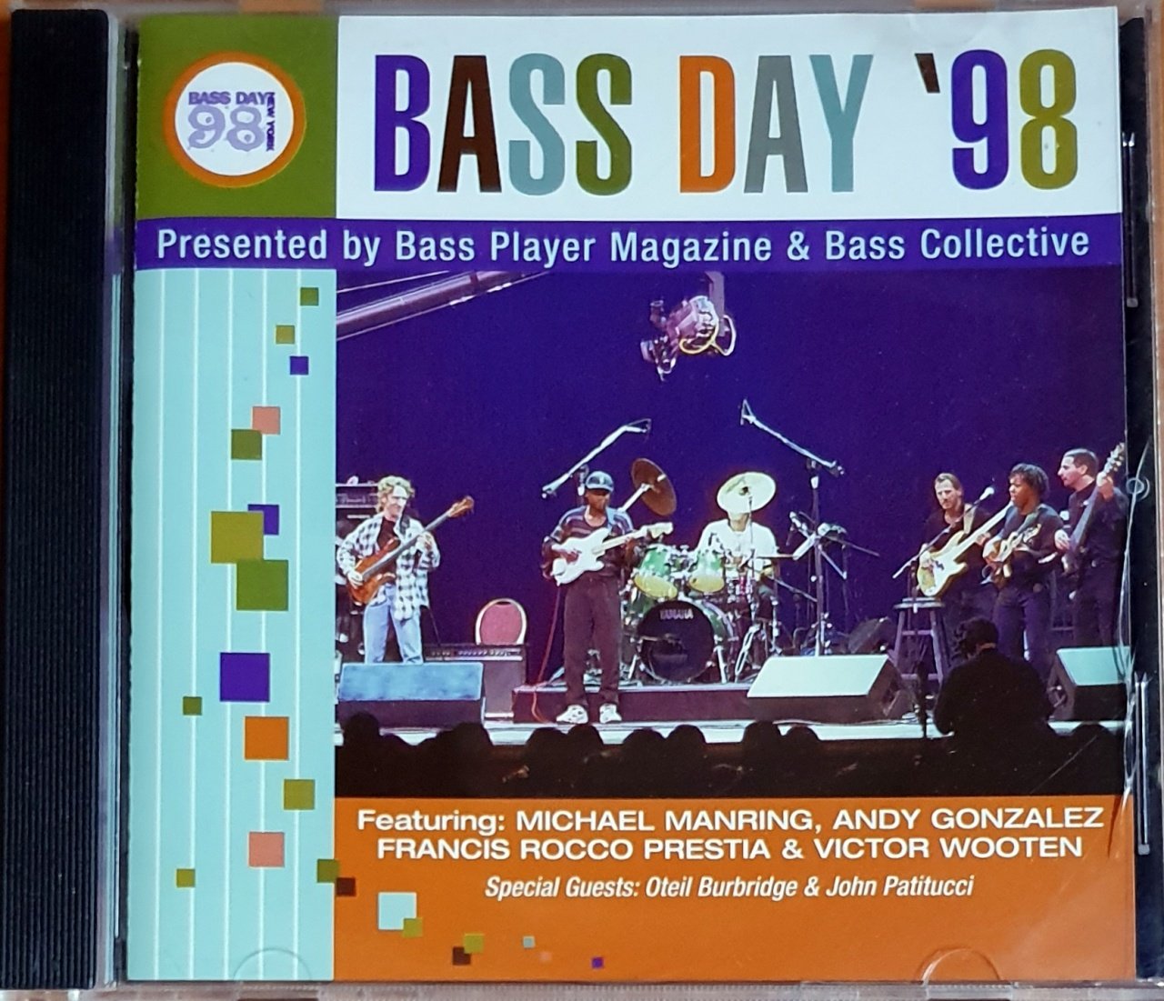 BASS DAY '98 - MICHAEL MANRING, ANDY GONZALEZ, VICTOR WOOTEN (1999) - CD HUDSON MUSIC 2.EL