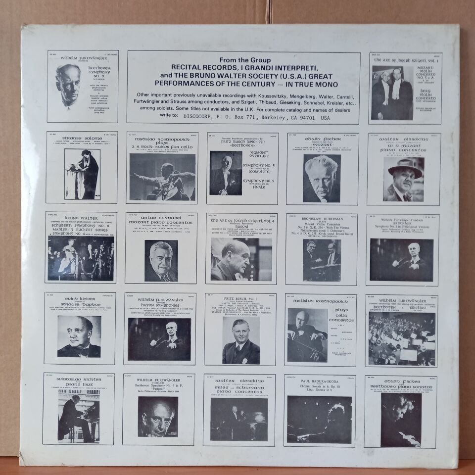 KARL BÖHM CONDUCTS BEETHOVEN / MISSA SOLEMNIS IN D WITH STADER, RADEV, DERMOTA, GREINDL & THE BERLINER PHILHARMONIKER / SYMNPHONY NO. 2 IN D, OP. 36 WITH THE WIENER PHILHARMONIKER (1980) - 2LP DÖNEM BASKISI SIFIR PLAK