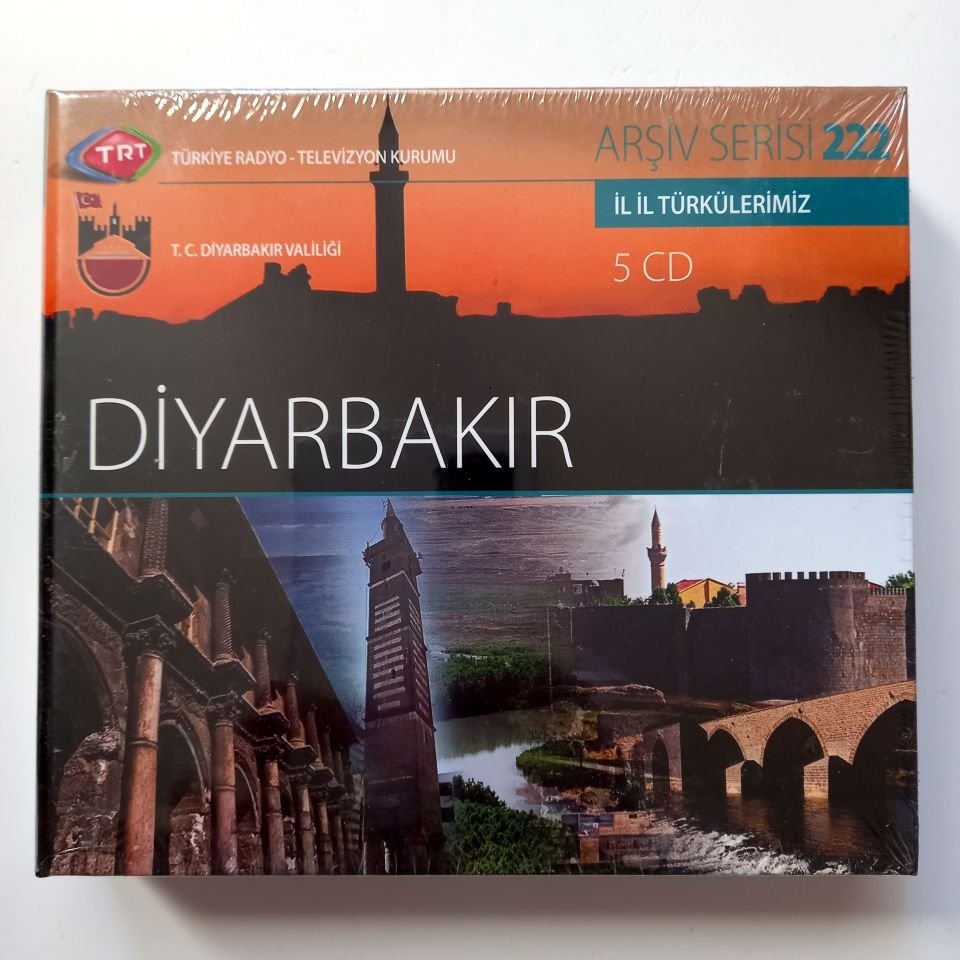 DİYARBAKIR / İL İL TÜRKÜLERİMİZ / TRT ARŞİV SERİSİ 222 - 5CD SIFIR