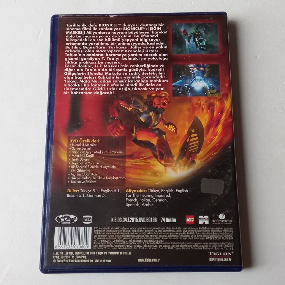 BIONICLE: THE MASK OF LIGHT / IŞIĞIN MASKESİ - DVD 2.EL