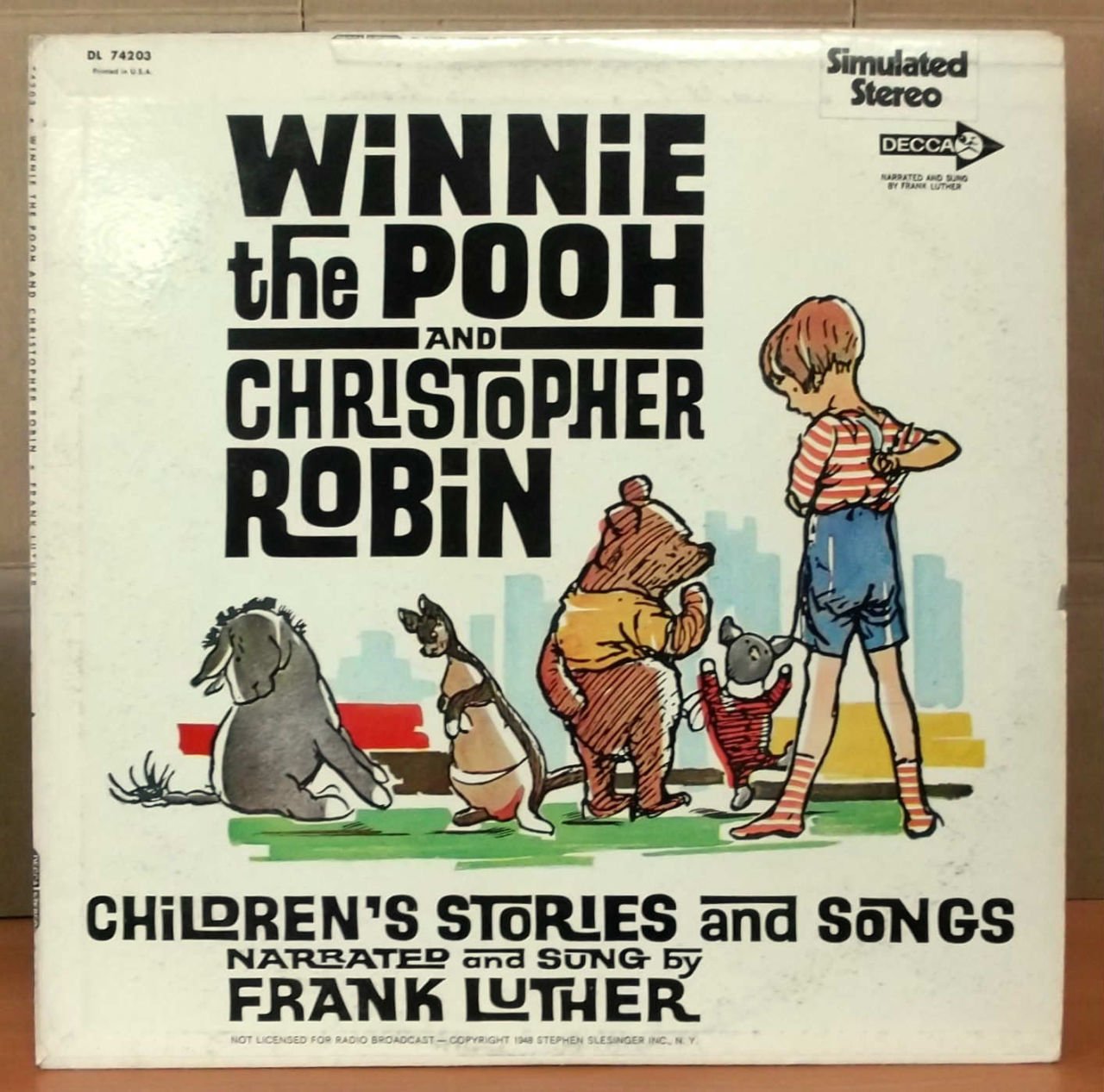 WINNIE THE POOH - STORIES AND SONGS LP 2.EL