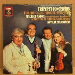 VIVALDI, STÖLZEL, TELEMANN TRUMPET CONCERTO MAURICE ANDRE NEVILLE MARRINER 2.EL PLAK