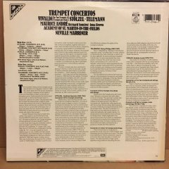 VIVALDI, STÖLZEL, TELEMANN TRUMPET CONCERTO MAURICE ANDRE NEVILLE MARRINER 2.EL PLAK