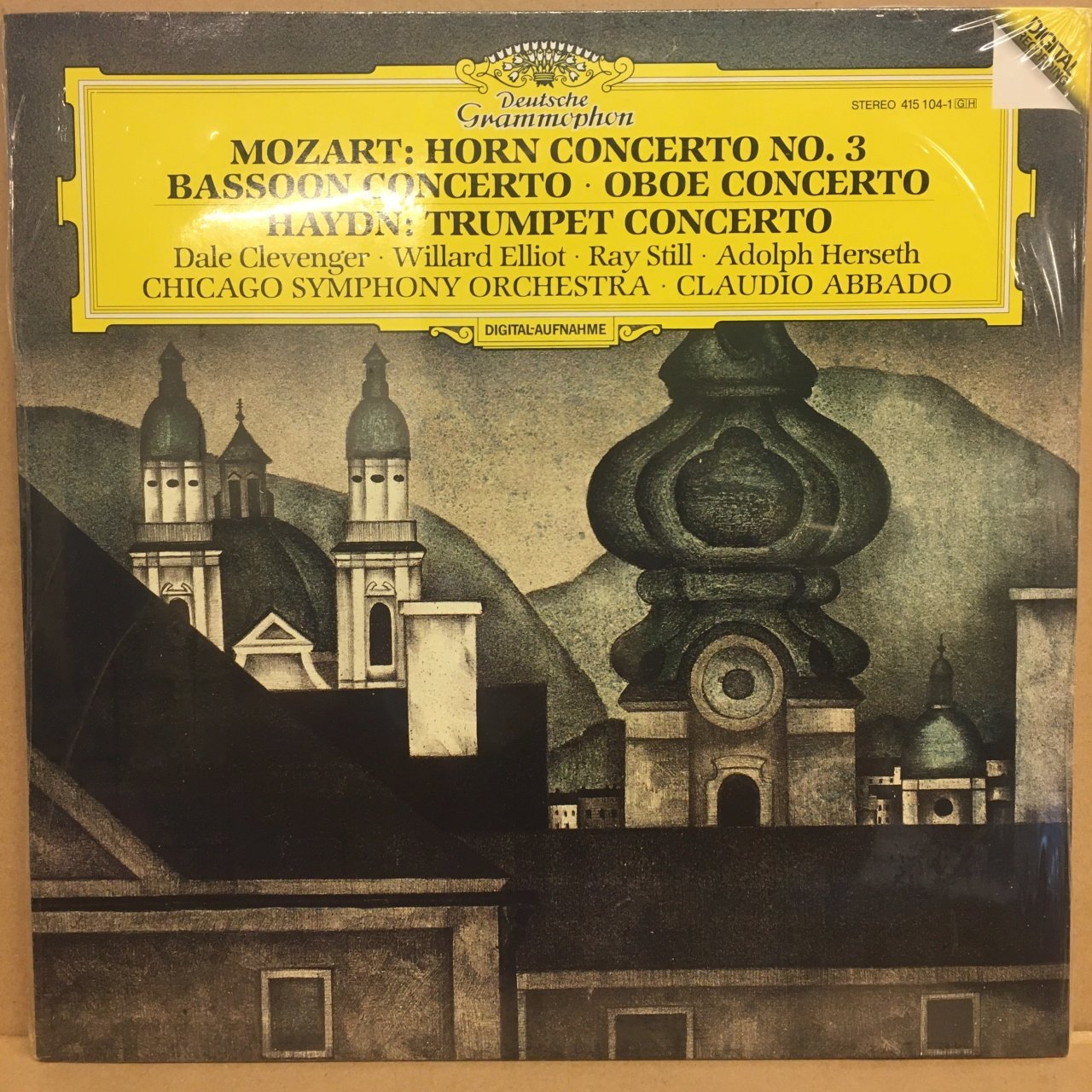 MOZART HORN CONCERTO NO.3 / HAYDN TRUMPER CONCERTO CLAUDIO ABBADO 1985 SIFIR PLAK