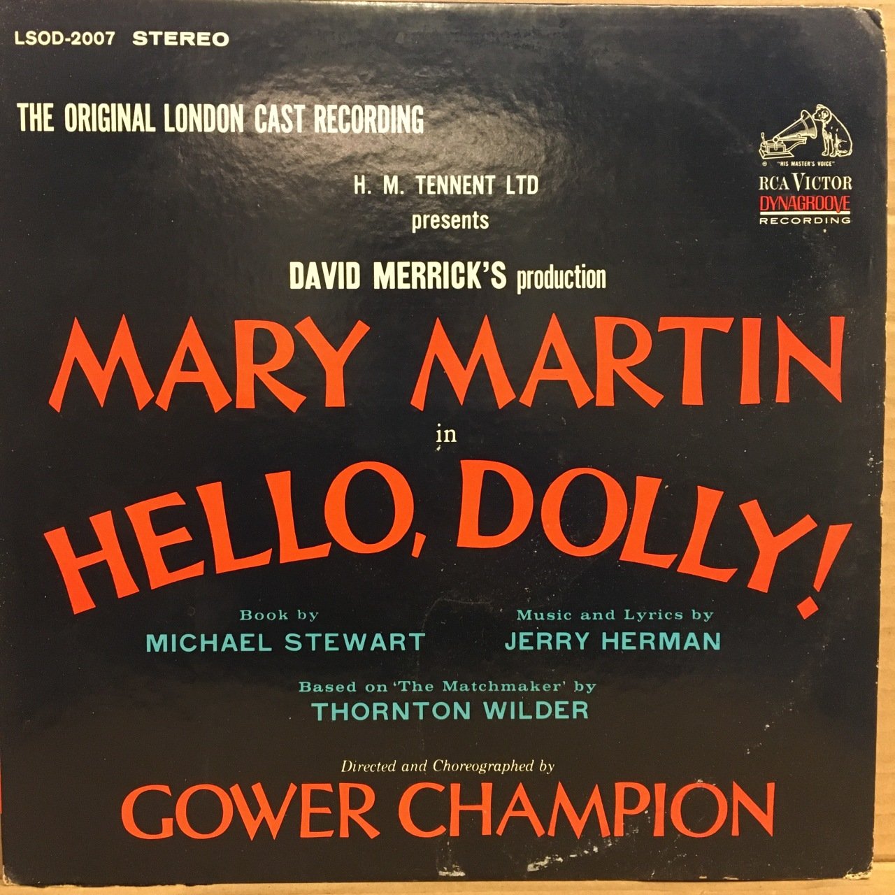 HELLO DOLLY (MUSICAL) - MARY MARTIN / MUSIC BY JERRY HERMAN (1965) - LP 2.EL PLAK