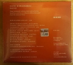 ELENI KARAINDROU DAVID CD 2016 ECM NEW SERIES SIFIR