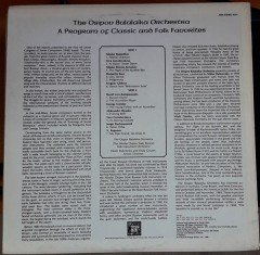 THE OSIPOV BALALAIKA ORCHESTRA - A PROGRAM OF  CLASSIC AND FOLK FAVORITES - LP 2.EL
