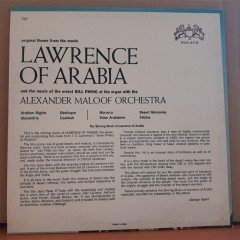 LAWRENCE OF ARABIA - ALEXANDER MALOOF ORCHESTRA - LP 2.EL PLAK