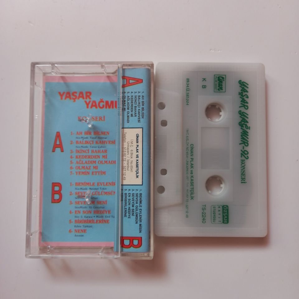 YAŞAR YAĞMUR - YAŞAR YAĞMUR KONSERİ (1989) - KASET 2.EL
