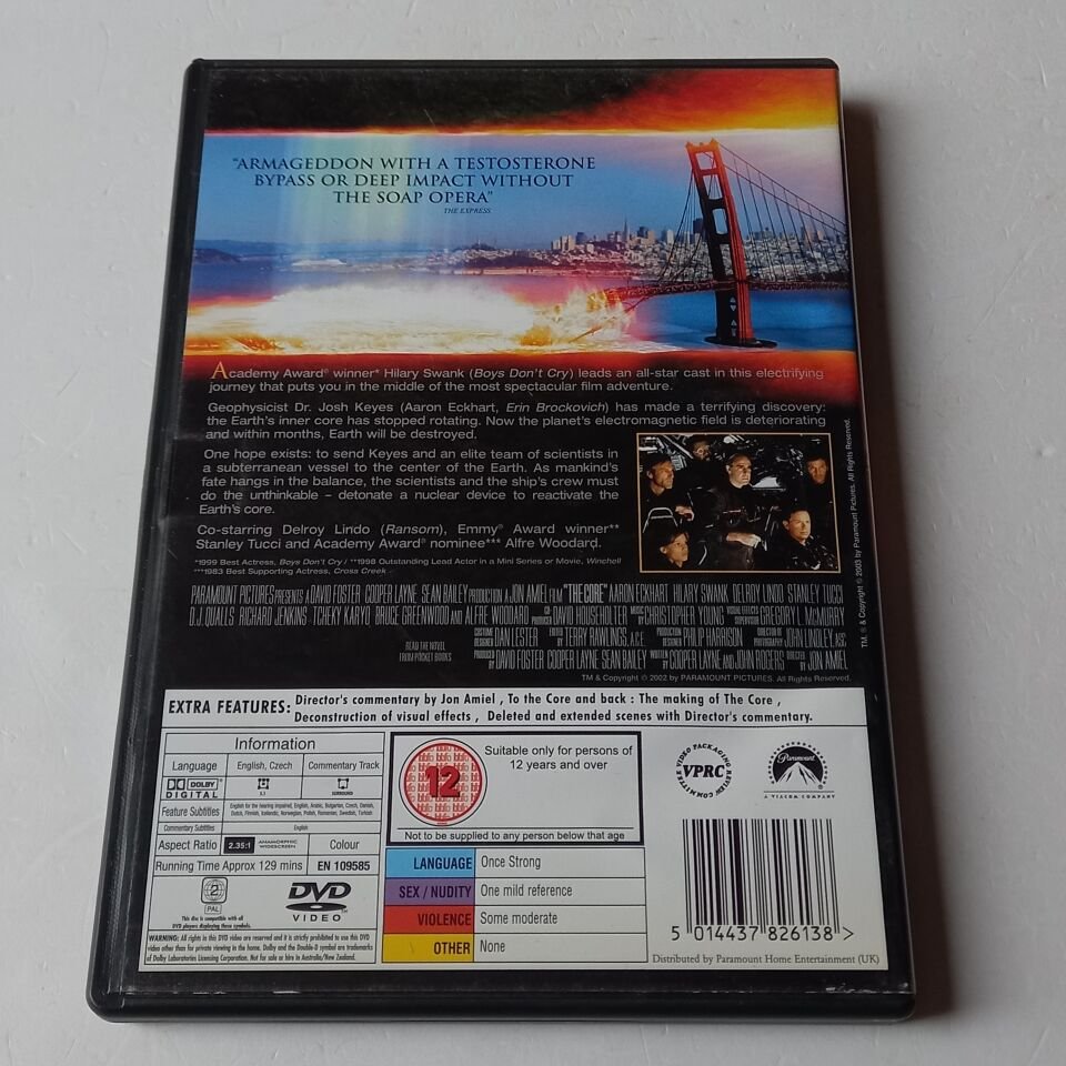 THE CORE - AARON ECKHART, HILARY SWANK, DELROY LINDO - DVD 2.EL
