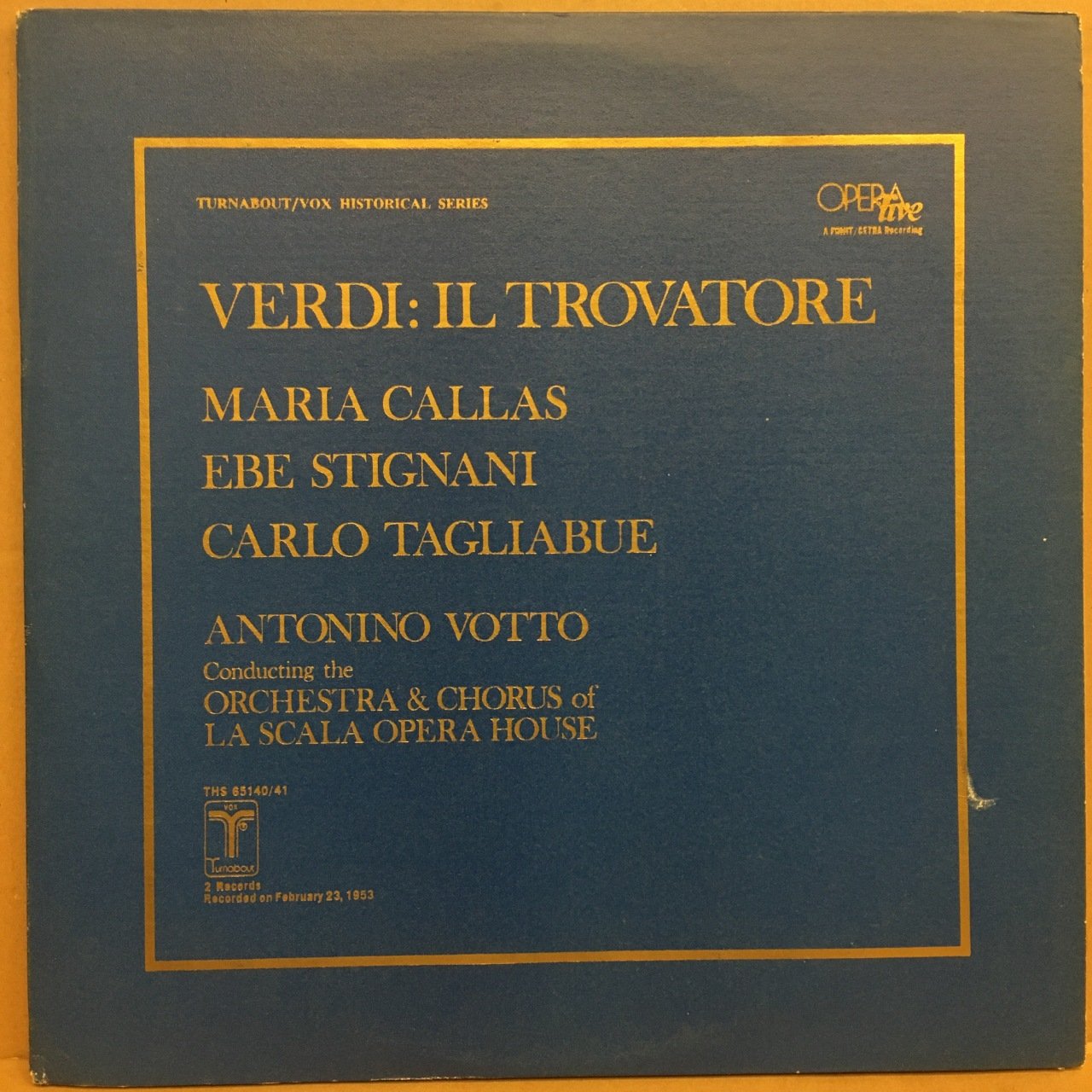 VERDI IL TROVATORE MARIA CALLAS ANTONINO VOTTO 1978 2.EL 2PLAK