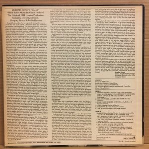 SALLY (MUSICAL / 1921 RECORDINGS) - DOROTHY DICKSON / MUSIC BY JEROME KERN VIKTOR HERBERT - LP 2.EL PLAK