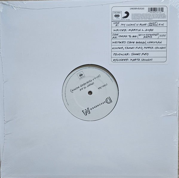 DEPECHE MODE - MY COSMOS IS MINE/SPEAK TO ME REMIXES (2024) - 12'' 45RPM LIMITED EDITION NUMBERED SIFIR PLAK