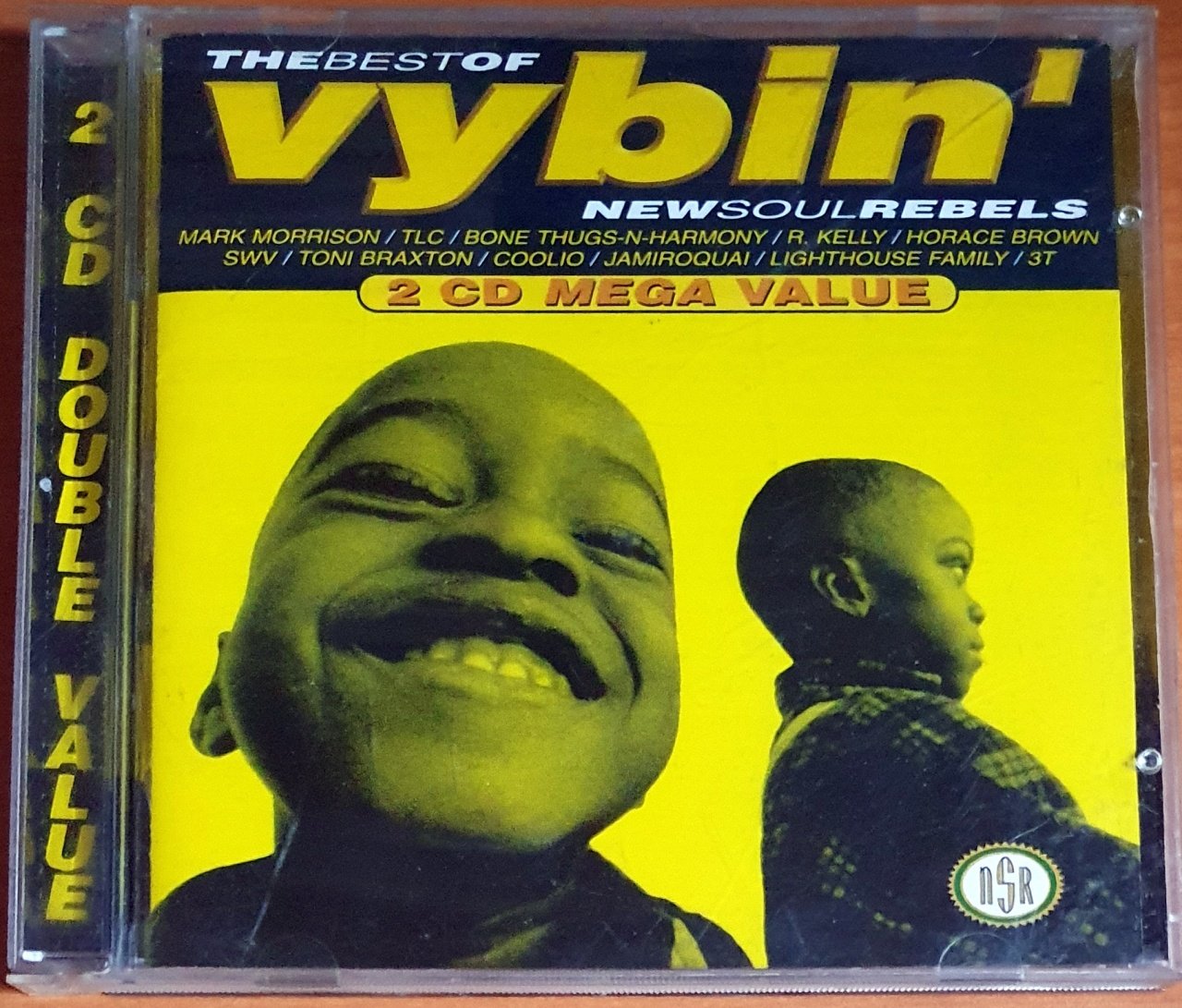 THE BEST OF VYBIN' / NEW SOUL REBELS / MARK MORRISON, TLC, R. KELLY, HORACE BROWN, SWV, TONI BRAXTON, COOLIO, 3T, NAS, ETERNAL, BRANDY (1996) - 2CD 2.EL