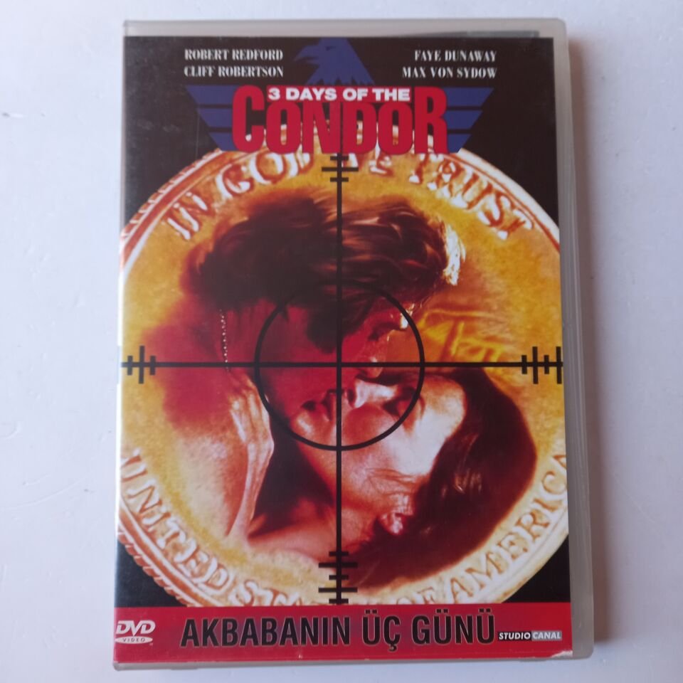 AKBABANIN ÜÇ GÜNÜ / 3 DAYS OF CONDOR - ROBERT REDFORD, FAYE DUNAWAY - DVD 2.EL