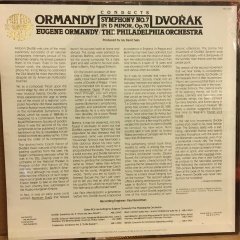DVOARK SYMPHONY NO. 7 EUGENE ORMANDY 1980 SIFIR PLAK