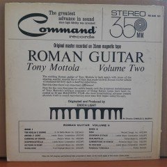 ROMAN GUITAR VOLUME TWO - TONY MOTTOLA (1962) - LP PLAK 2.EL