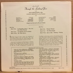 LEWIS CARROLL'S THROUGH THE LOOKING GLASS - JOAN GREENWOOD AS ALICE (1958)  - LP NON MUSIC 2.EL PLAK