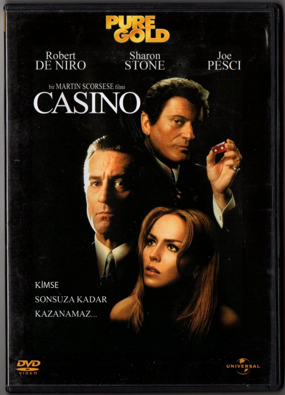 CASINO - ROBERT DE NIRO - SHARON STONE - JOE PESCI - MARTIN SCORSESE - DVD SIFIR