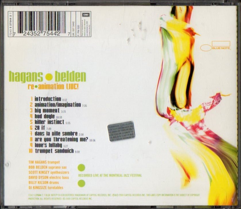 HAGANS / BELDEN – RE-ANIMATION LIVE! (2000) - CD 2.EL