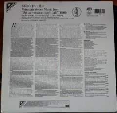 MONTEVERDI: SELVA MORAL E SPIRITUALE, TAVERNER CONSORT, ANDREW PARROTT - LP 2.EL