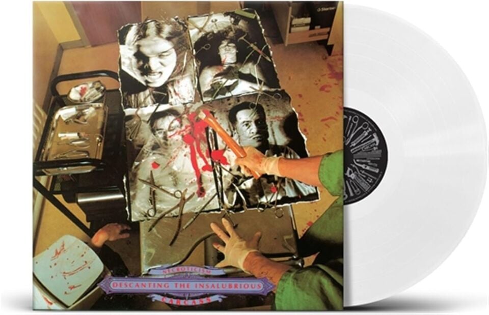 CARCASS - NECROTISIM / DESCANTING THE INSALUBRIOUS (1991) - LP 2025 WHITE COLOURED LIMITED EDITION SIFIR PLAK