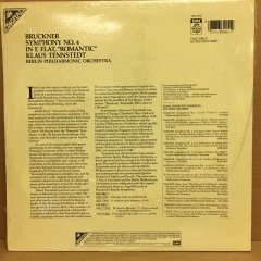 BRUCKNER SYMPHONY NO 4 KLAUS TENNSTEDT BERLIN PHIL. 1982 SIFIR 2PLAK