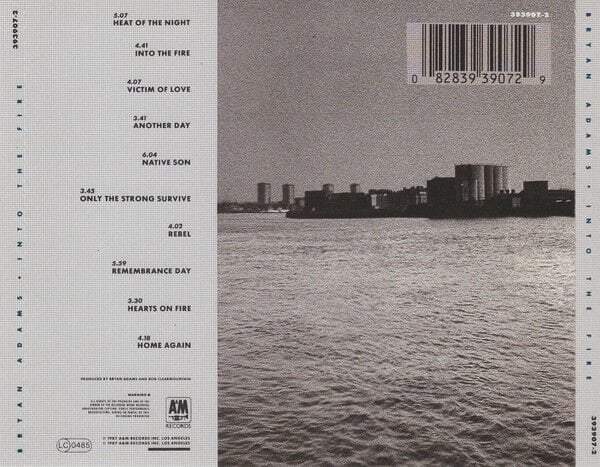BRYAN ADAMS - INTO THE FIRE (1987) -  CD AMBALAJINDA SIFIR