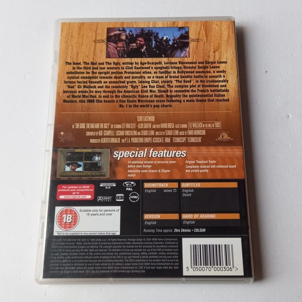 THE GOOD, THE BAD AND THE UGLY - CLINT EASTWOOD - DVD 2.EL