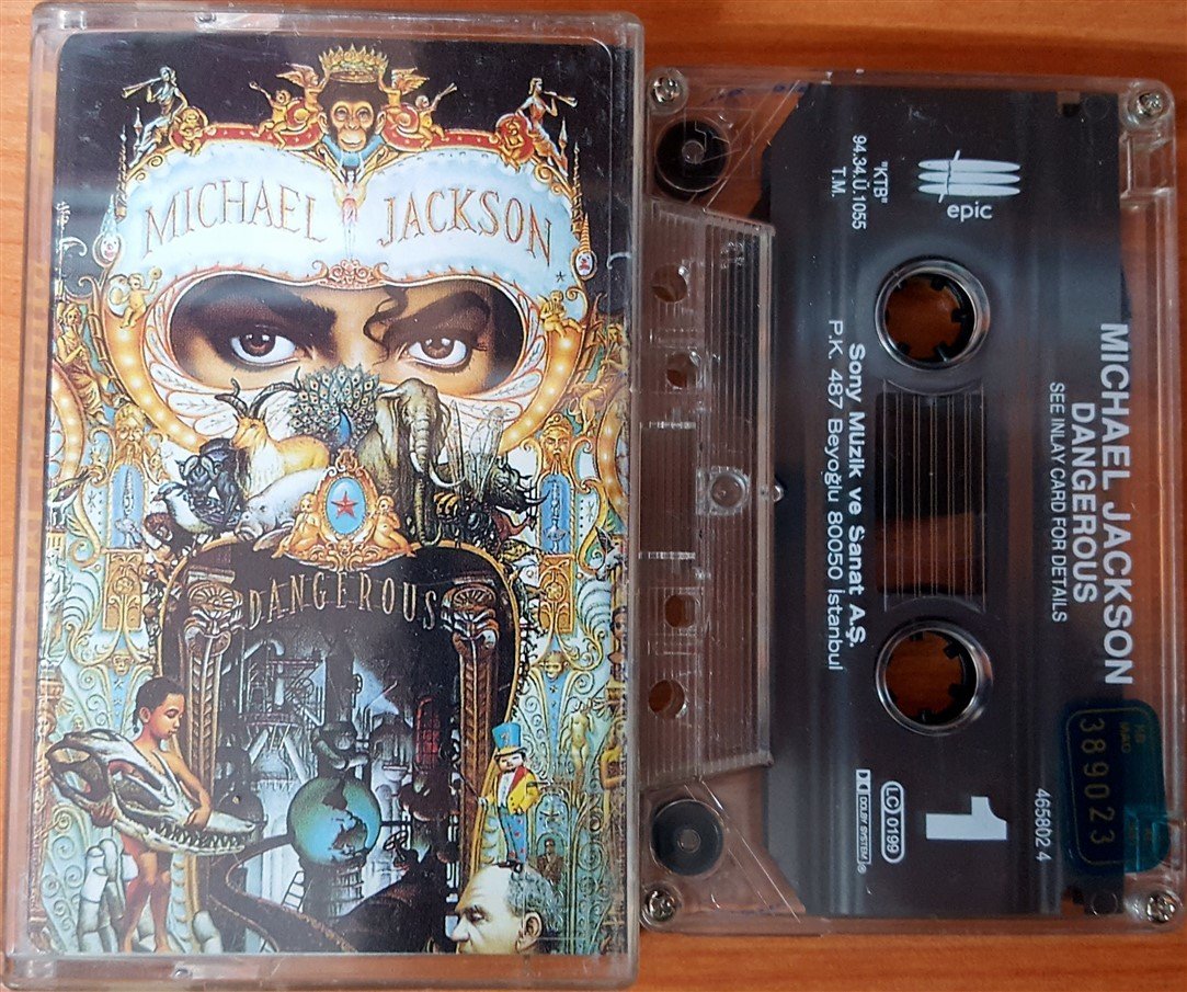 MICHAEL JACKSON - DANGEROUS (1994) SONY CASSETTE MADE IN TURKEY ''USED''