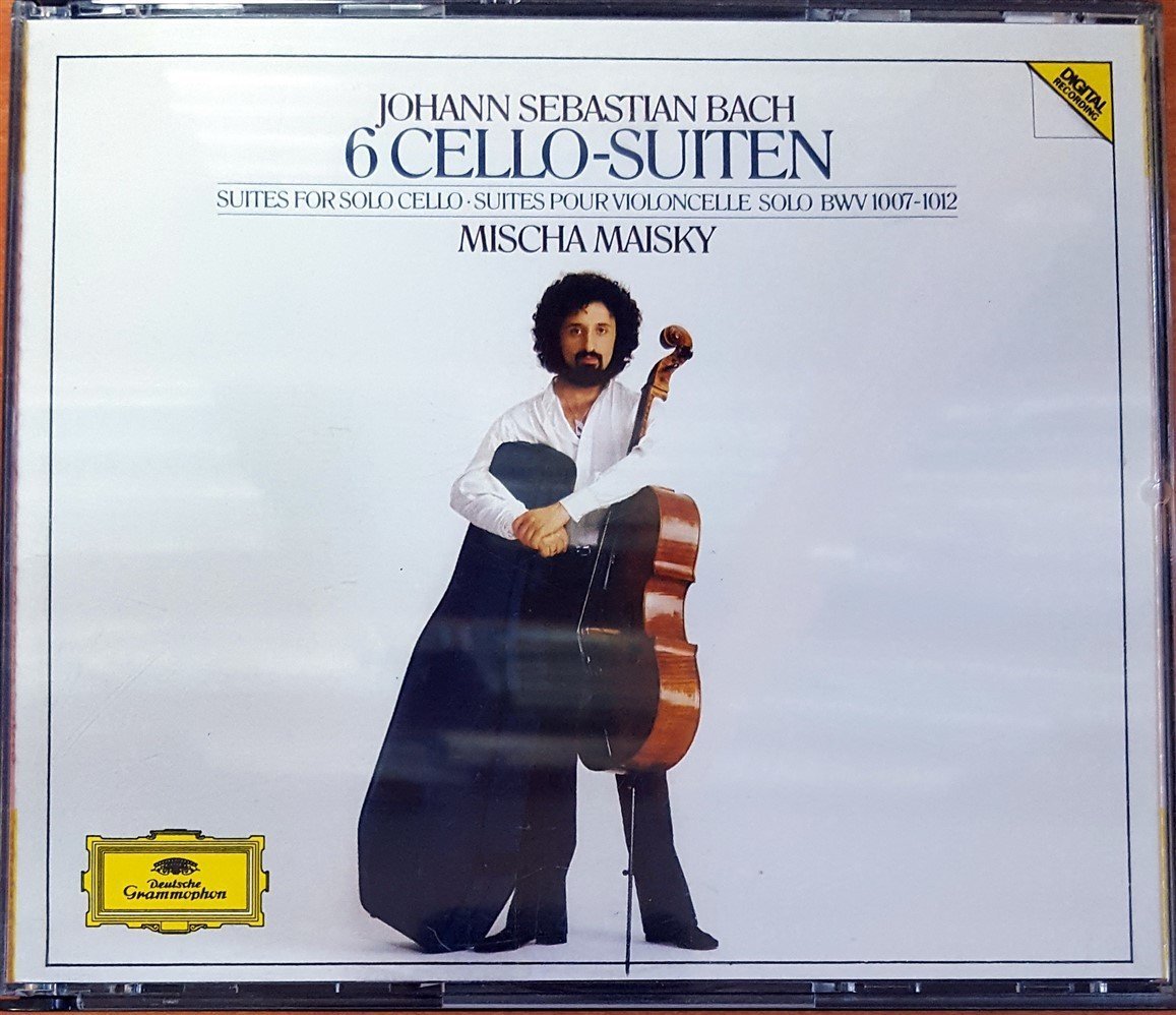 J.S. BACH - 6 CELLO SUITES BWV 1007-1012 / MISCHA MAISKY (1985) 1994 DEUTSCHE GRAMMOPHON REISSUE 2CD 2.EL